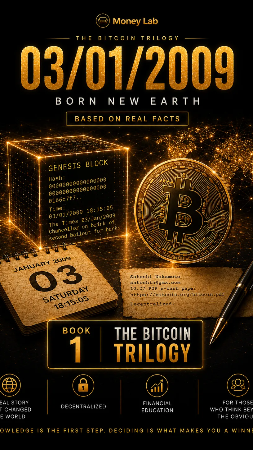03/01/2009 — The Day Bitcoin Was Born — Bitcoin Trilogy Book 1