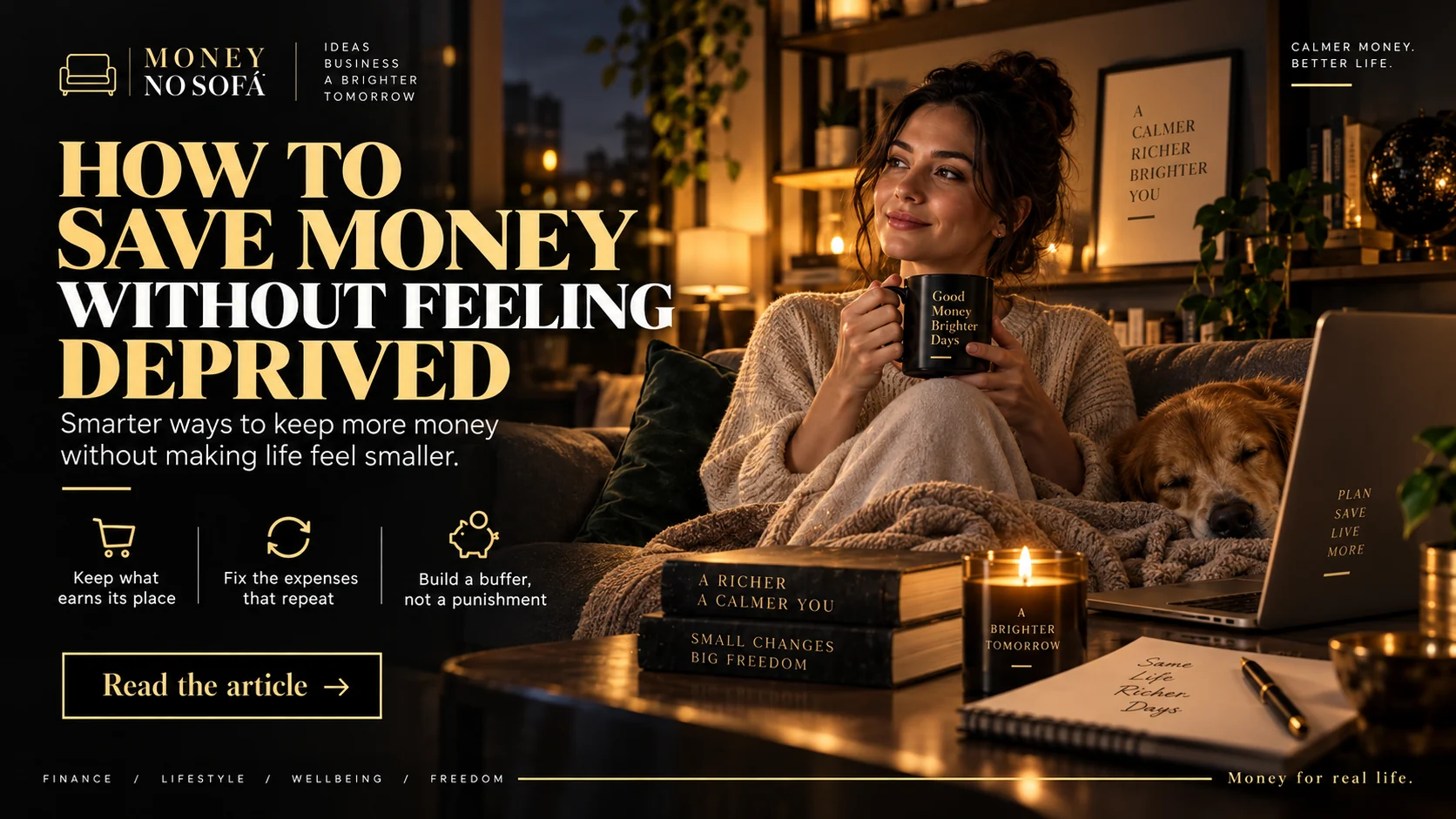 Money no Sofá — save money without feeling deprived