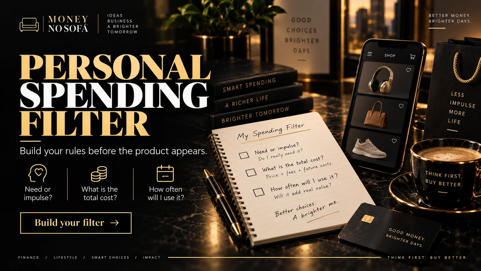 Money no Sofá — personal spending filter