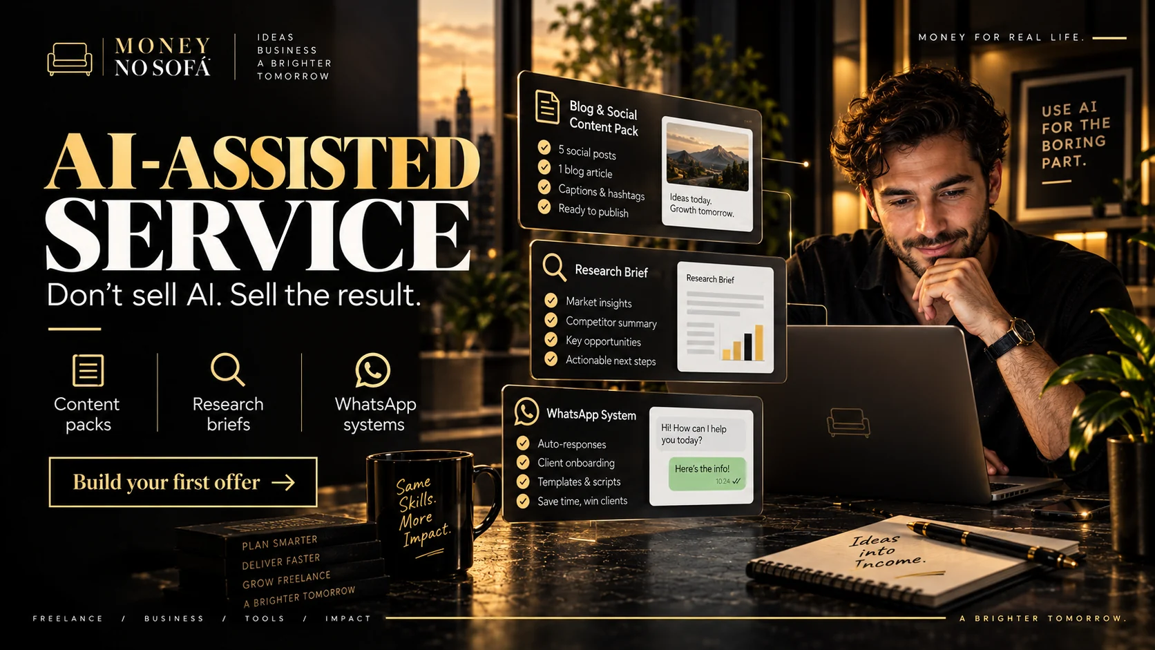 Money no Sofá — assisted service side hustle